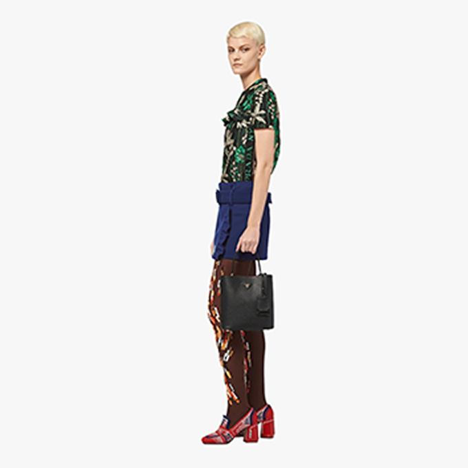 prada panier medium saffiano leather bucket bag #1ba212